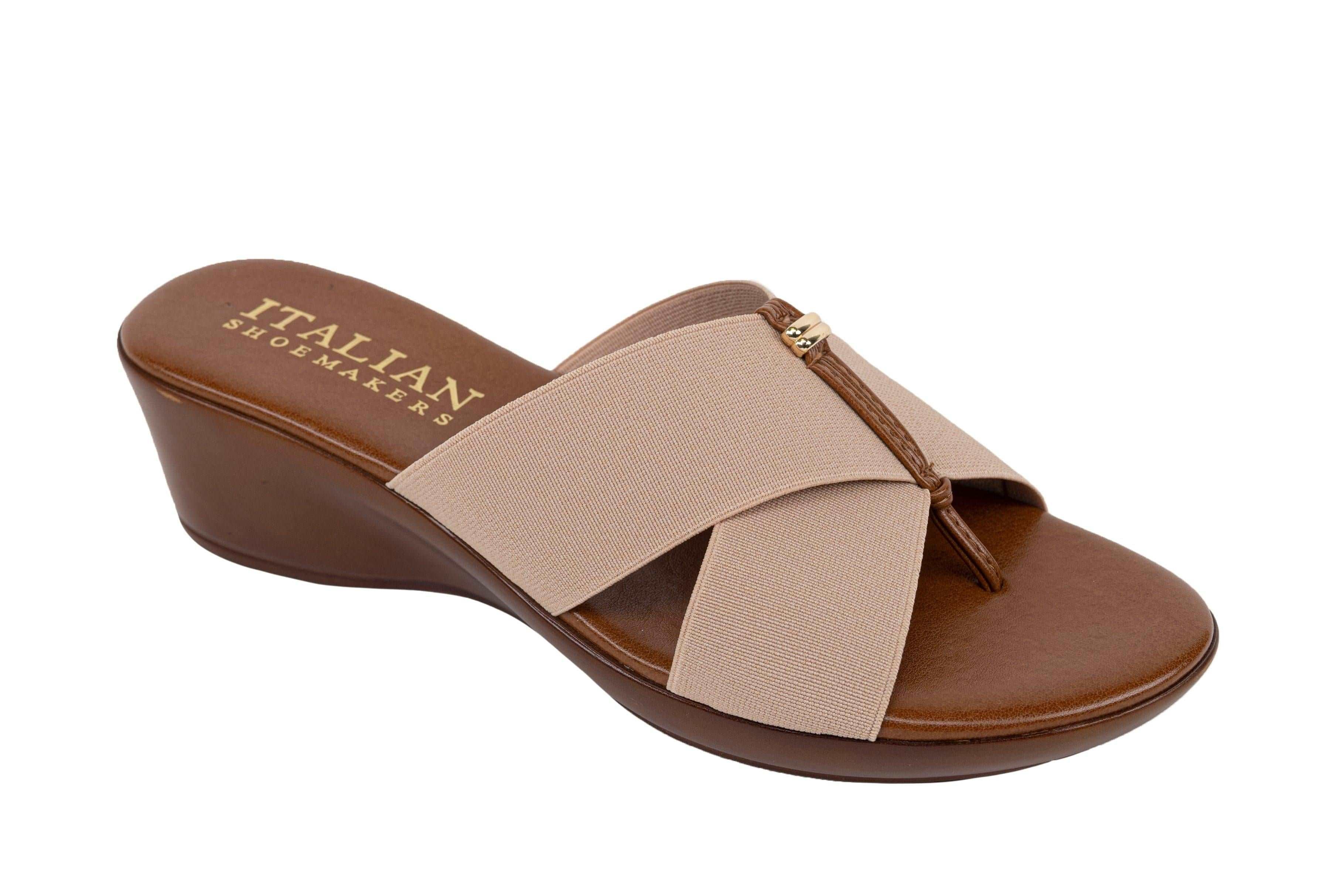 Italian Shoemakers Kalani - Elastic Crisscross Strap Sandal