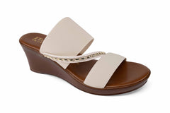 Marcia - Elastic Wedge Sandal - Italian Shoemakers