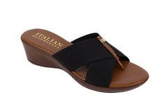 Italian Shoemakers Kalani - Elastic Crisscross Strap Sandal