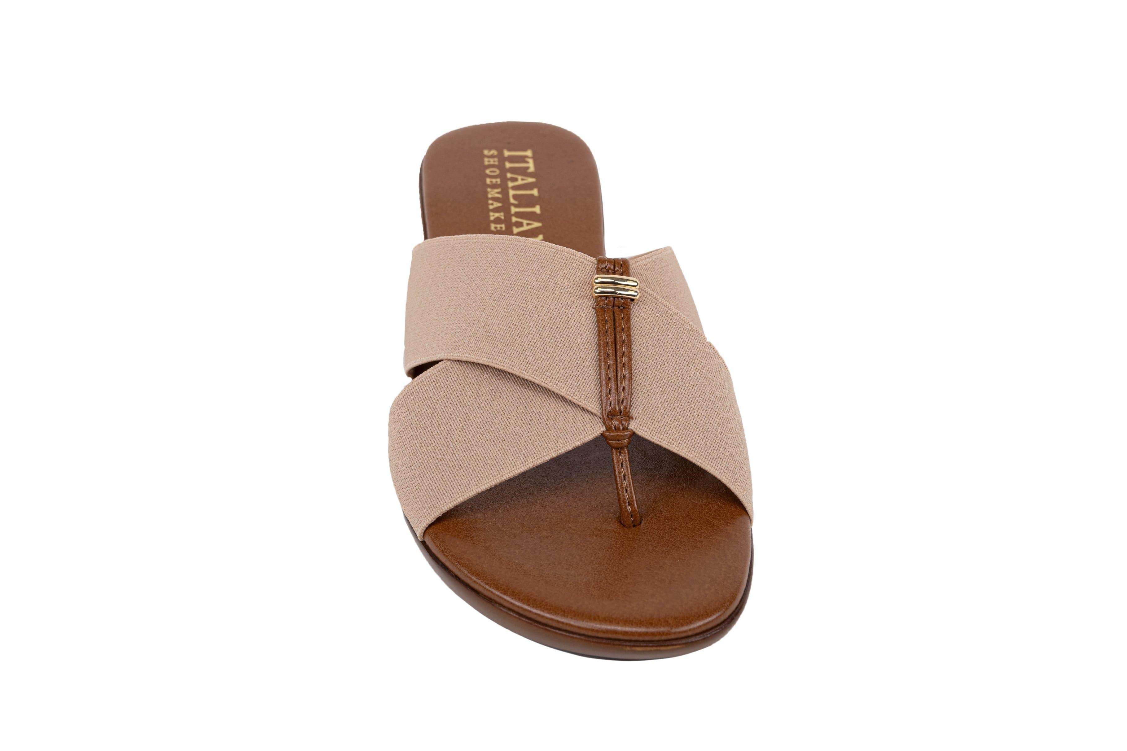 Italian Shoemakers Kalani - Elastic Crisscross Strap Sandal