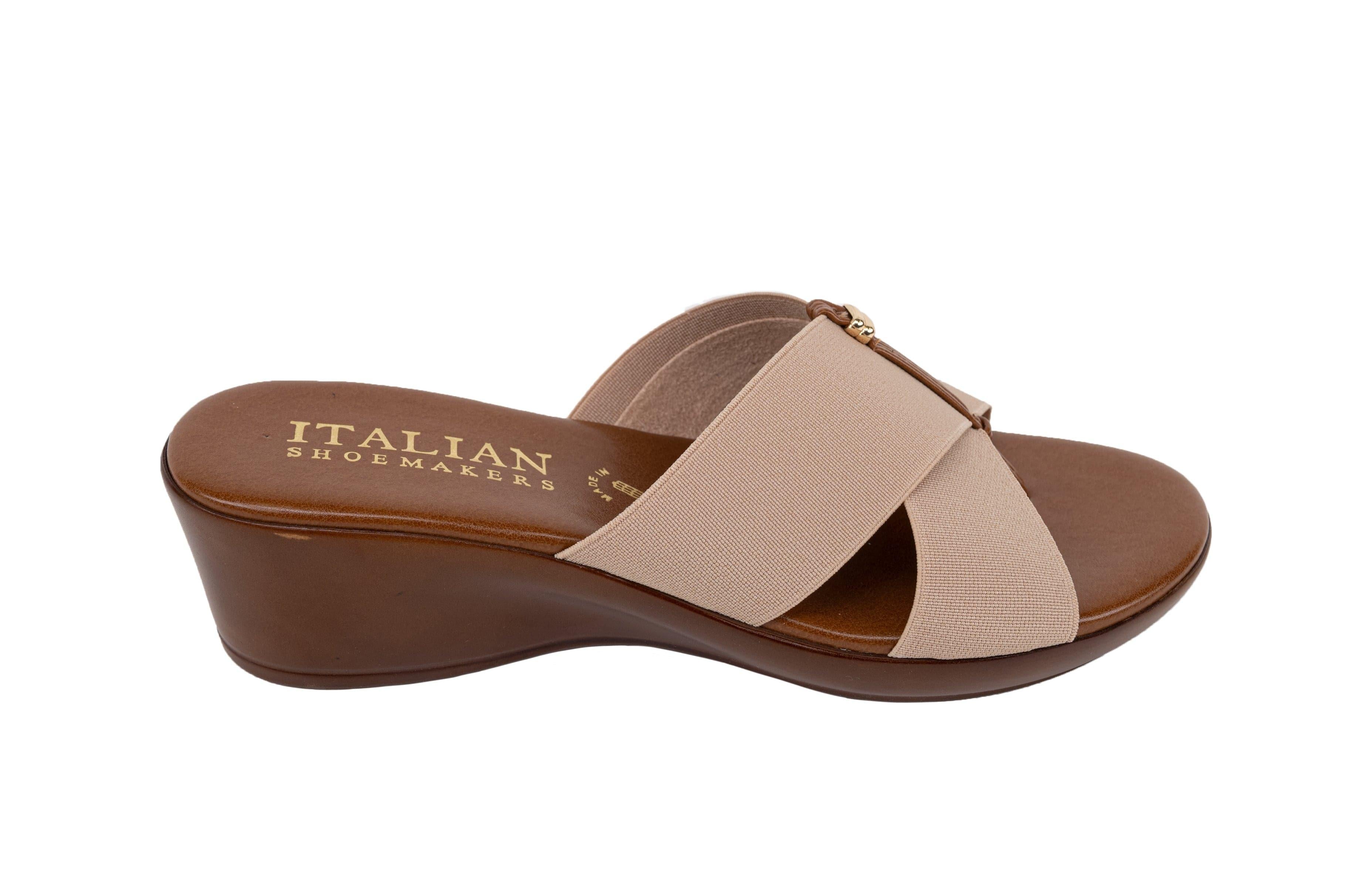 Italian Shoemakers Kalani - Elastic Crisscross Strap Sandal