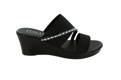 Marcia - Elastic Wedge Sandal - Italian Shoemakers